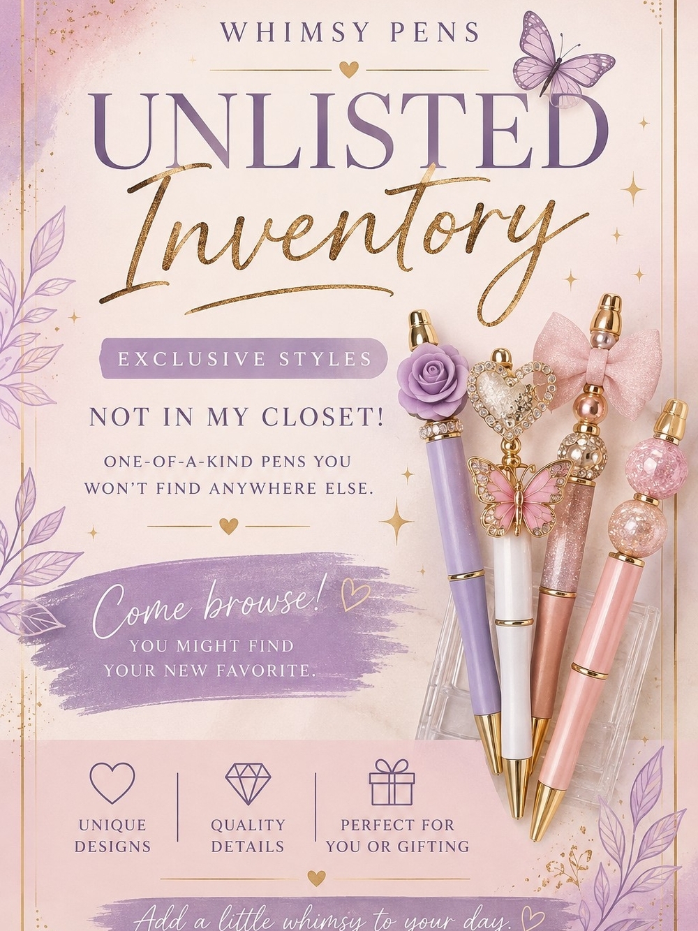 Unlisted Inventory Flyer